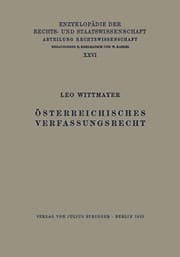 Tapa de Österreichisches Verfassungsrecht