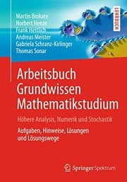 Tapa de Arbeitsbuch Grundwissen Mathematikstudium - Höhere Analysis, Numerik und Stochastik