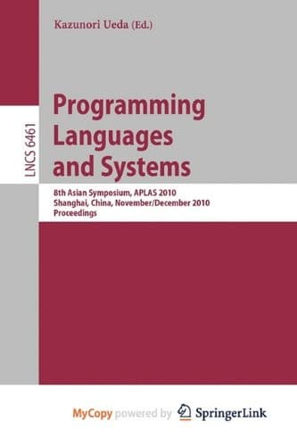 Tapa de Programming Languages and Systems