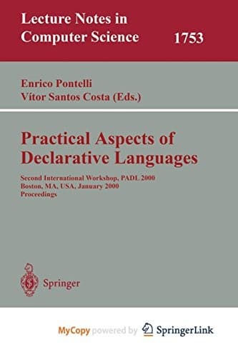 Tapa de Practical Aspects of Declarative Languages