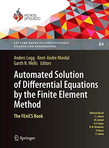 Tapa de Automated Solution of Differential Equations by the Finite Element Method