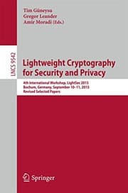 Tapa de Lightweight Cryptography for Security and Privacy