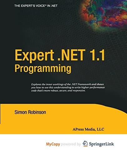 Tapa de Expert .NET 1.1 Programming