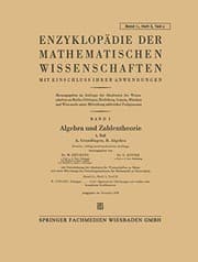 Tapa de Enzyklopädie der Mathematischen Wissenschaften mit Einschluss Ihrer Anwendungen : Band I