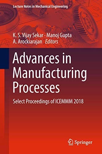 Tapa de Advances in Manufacturing Processes