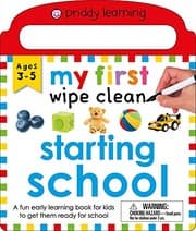 Tapa de Priddy Learning : My First Wipe Clean Starting School