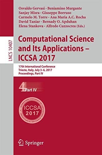 Tapa de Computational Science and Its Applications – ICCSA 2017