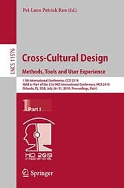 Tapa de Cross-Cultural Design. Methods, Tools and User Experience
