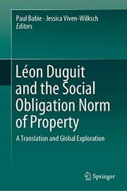 Tapa de Léon Duguit and the Social Obligation Norm of Property