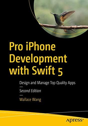 Tapa de Pro iPhone Development with Swift 5