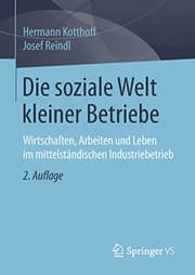 Tapa de Die soziale Welt kleiner Betriebe
