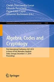 Tapa de Algebra, Codes and Cryptology