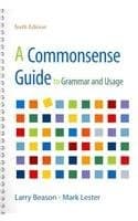 Tapa de Commonsense Guide to Grammar and Usage 6e & Exercise Central to Go