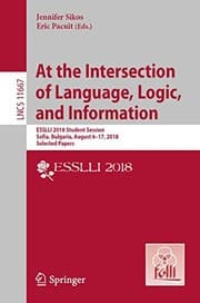 Tapa de At the Intersection of Language, Logic, and Information