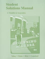 Tapa de Student Solutions Manual for Beginning Algebra