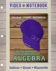 Tapa de Video Notebook for Elementary & Intermediate Algebra
