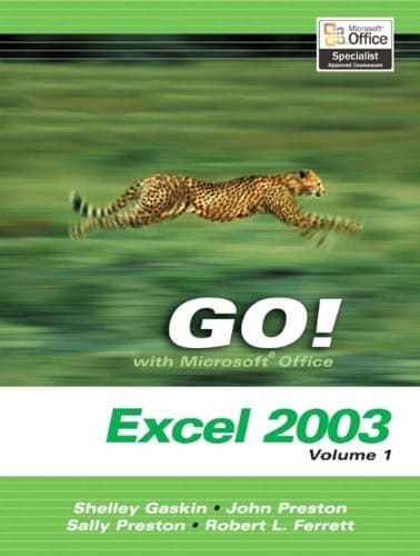 Tapa de GO! with Microsoft Office Excel 2003 Volume 1
