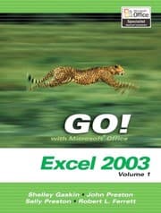 Tapa de GO! with Microsoft Office Excel 2003 Volume 1