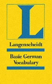 Tapa de Basic German vocabulary
