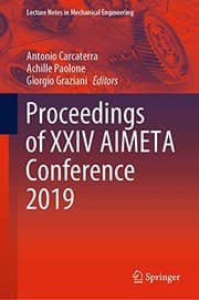 Tapa de Proceedings of XXIV AIMETA Conference 2019