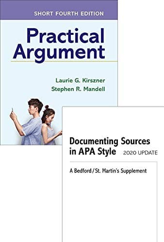 Tapa de Practical Argument : Short Edition 4e & Documenting Sources in APA Style