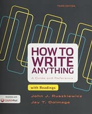 Tapa de How to Write Anything with Readings 3e & LaunchPad for How to Write Anything 3e