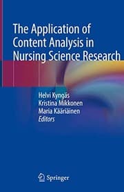 Tapa de The Application of Content Analysis in Nursing Science Research