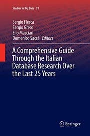 Tapa de A Comprehensive Guide Through the Italian Database Research Over the Last 25 Years