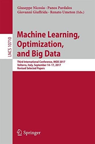 Tapa de Machine Learning, Optimization, and Big Data