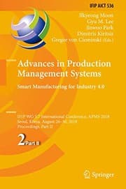 Tapa de Advances in Production Management Systems. Smart Manufacturing for Industry 4.0