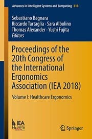 Tapa de Proceedings of the 20th Congress of the International Ergonomics Association : Volume I