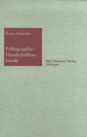 Tapa de Paläographie und Handschriftenkunde für Germanisten