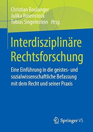Tapa de Interdisziplinäre Rechtsforschung