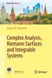 Tapa de Complex Analysis, Riemann Surfaces and Integrable Systems