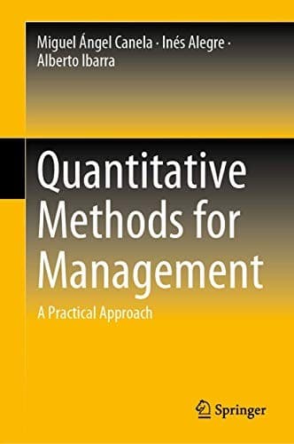 Tapa de Quantitative Methods for Management