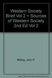 Tapa de Western Society Brief V2 & Sources of Western Society 2e V2