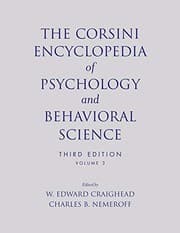 Tapa de The Corsini Encyclopedia of Psychology and Behavioral Science, Volume 3