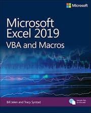 Tapa de Microsoft Excel 2019 VBA and Macros