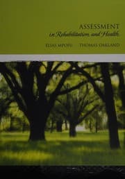 Tapa de Assessment in rehabilitation and health