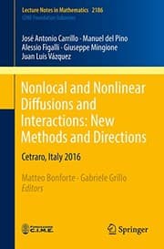 Tapa de Nonlocal and Nonlinear Diffusions and Interactions : New Methods and Directions