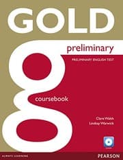 Tapa de Gold Preliminary Coursebook and CD-ROM Pack