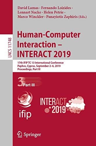 Tapa de Human-Computer Interaction – INTERACT 2019