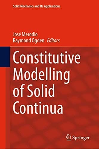 Tapa de Constitutive Modelling of Solid Continua