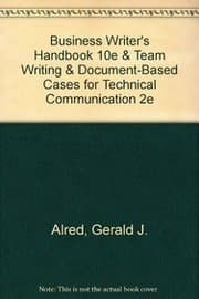 Tapa de Business Writer's Handbook 10e & Team Writing & Document-Based Cases for Technical Communication 2e