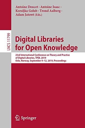 Tapa de Digital Libraries for Open Knowledge