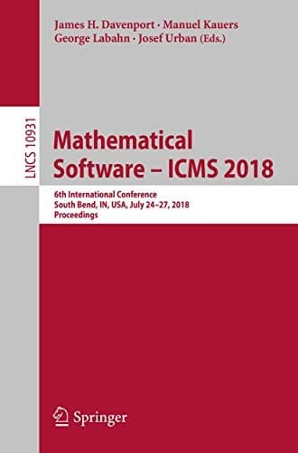 Tapa de Mathematical Software – ICMS 2018