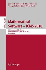 Tapa de Mathematical Software – ICMS 2018