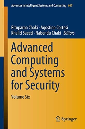 Tapa de Advanced Computing and Systems for Security