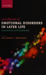 Tapa de Handbook of emotional disorders in later life