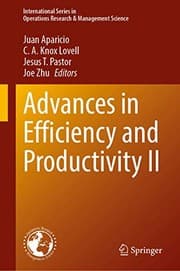 Tapa de Advances in Efficiency and Productivity II